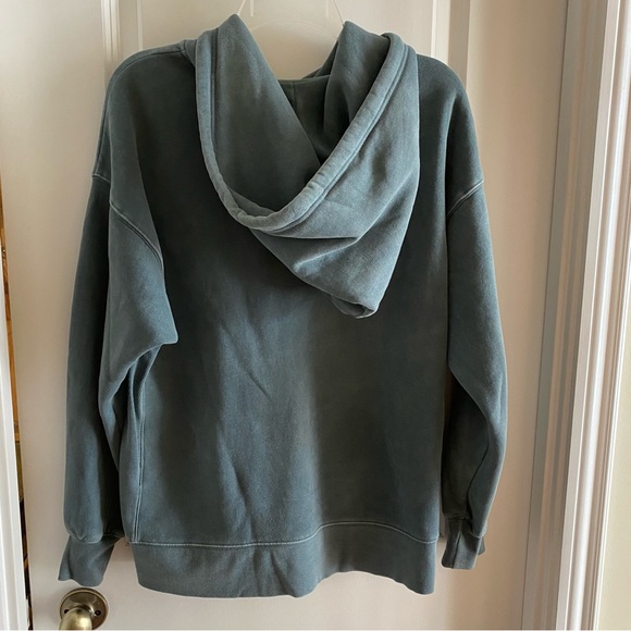 TNA boyfriend zip hoodie in slate - Picture 2 of 3